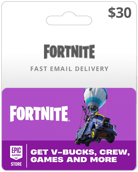 $30 Fortnite V-Bucks Card - Email Delivery
