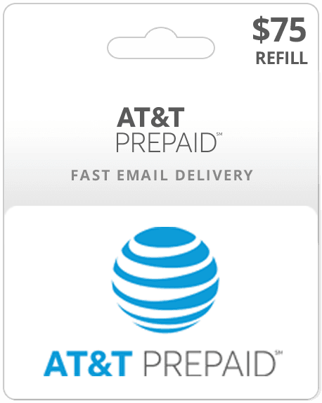 $75 AT&T Prepaid Gift Card
