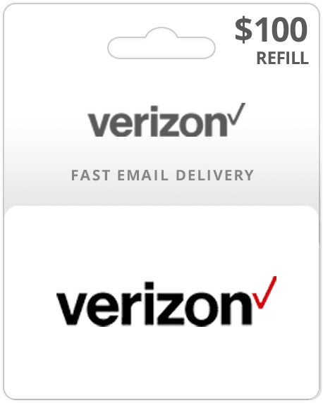 $100 Verizon Prepaid Gift Card