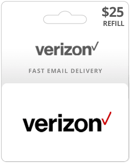 $25 Verizon Prepaid Gift Card