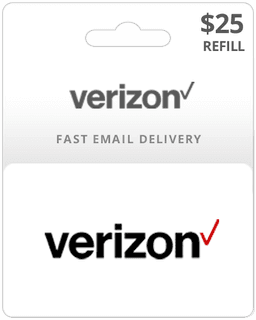 $25 Verizon Prepaid Gift Card